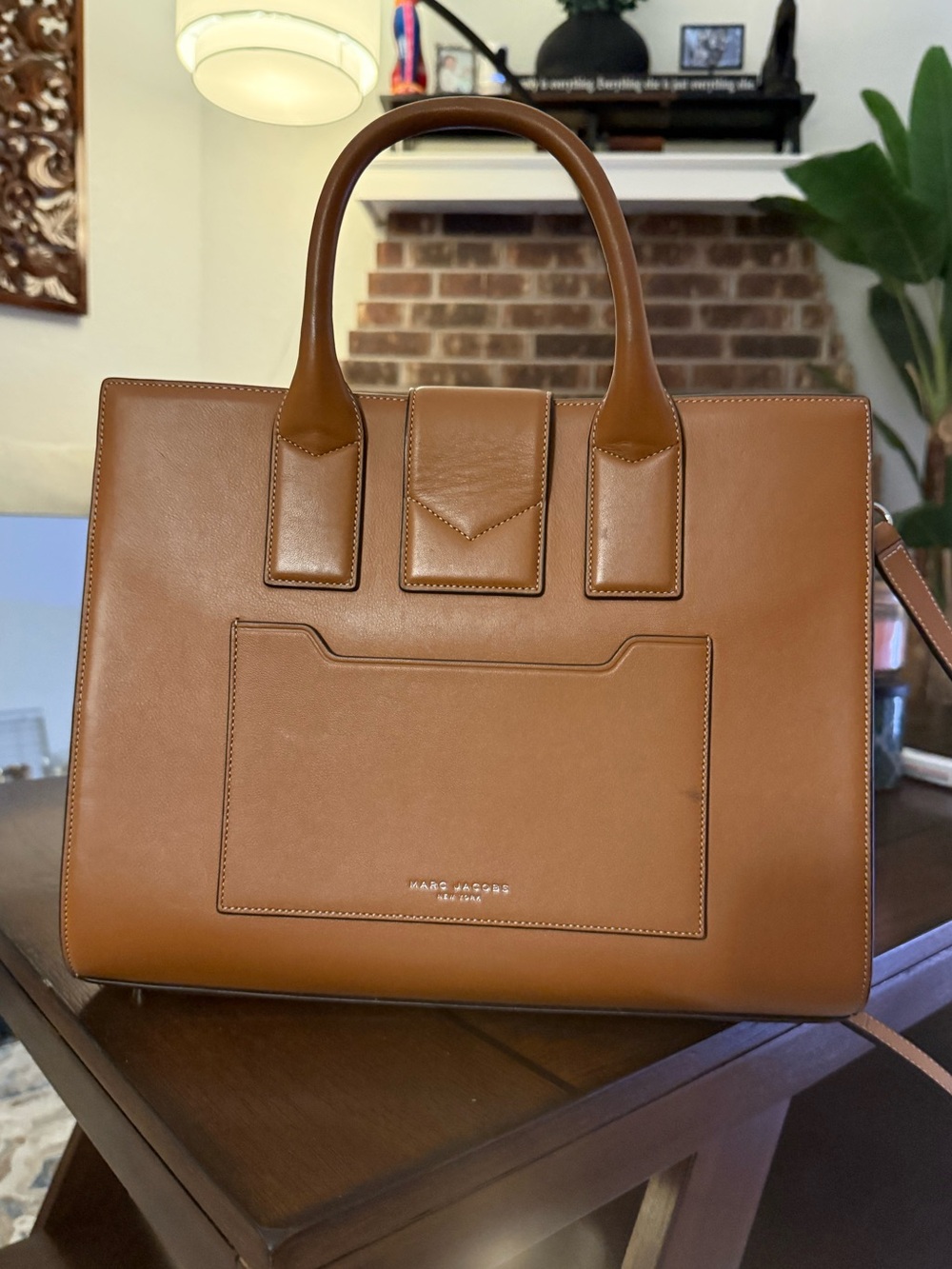 NWOT Marc Jacobs West End Leather Tote Bag Satchel Purse Tan Camel NEW with Tags